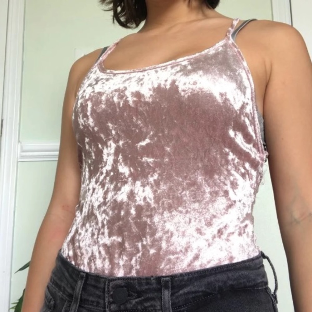 Velour Tank Top Bodysuit